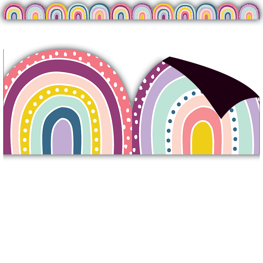 OH HAPPY DAY RAINBOWS DIE-CUT BORDR – School Crossing & Toy Station