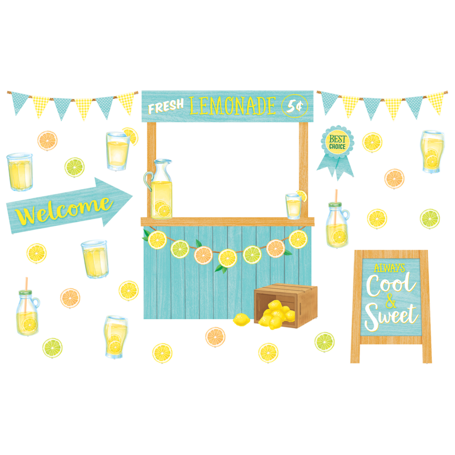 Lemon Zest Lemonade Stand Bulletin Board The School Box Inc