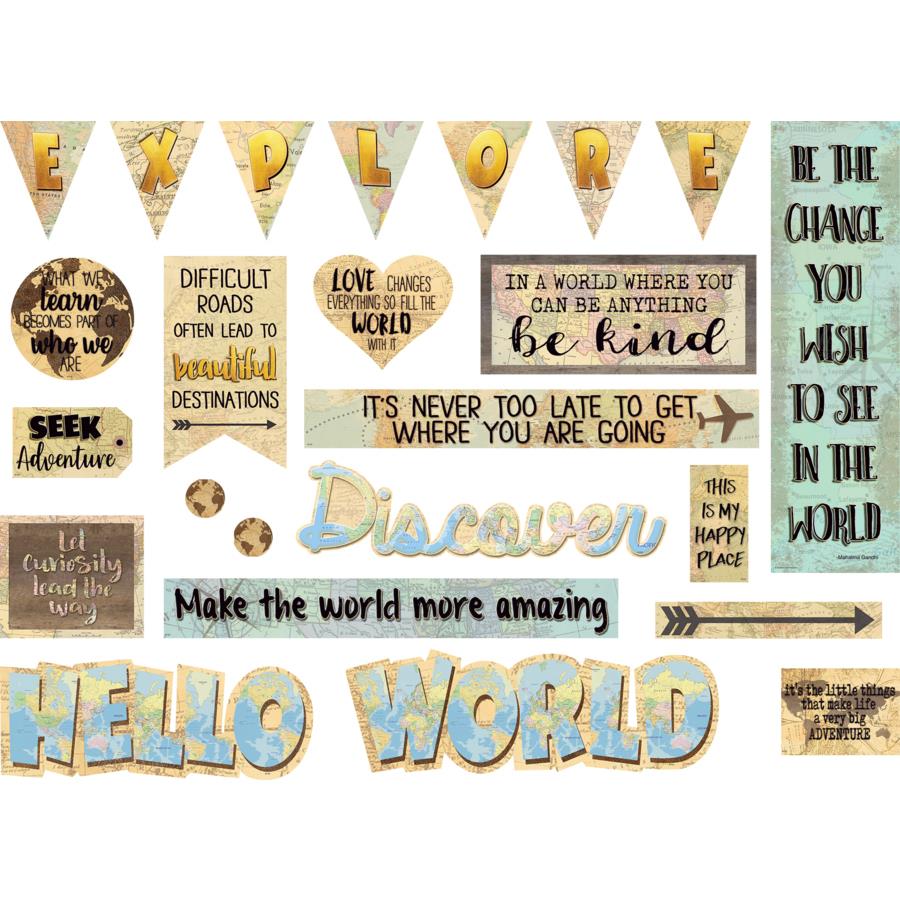 Teacher Created Resources Travel The Map Labels Magnetic Accents 