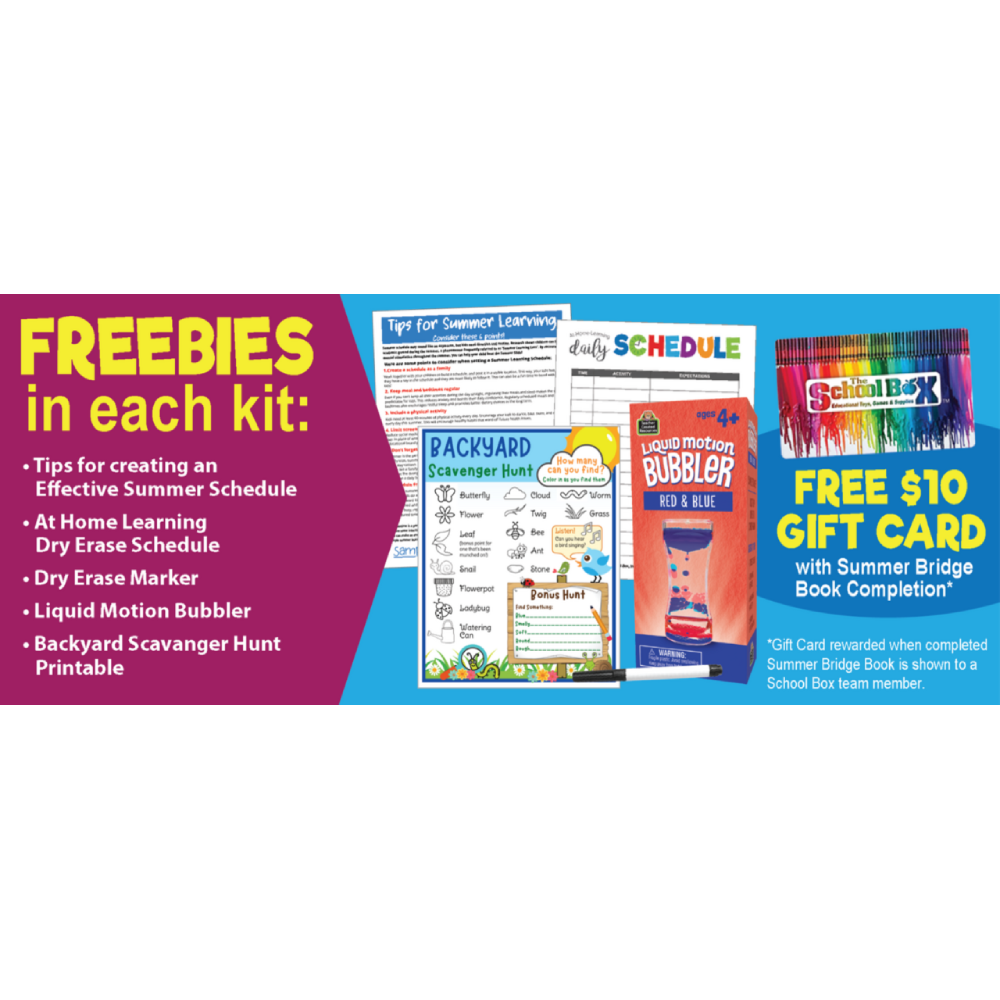 Summer Learning Kit - 2nd to 3rd Grade - The School Box Inc