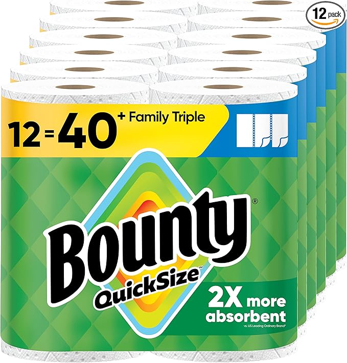 Paper Towels, Bounty Essentials 108 Sheets/Roll/12 Carton * MS-PAPERTOWELS-BOUNTY-12