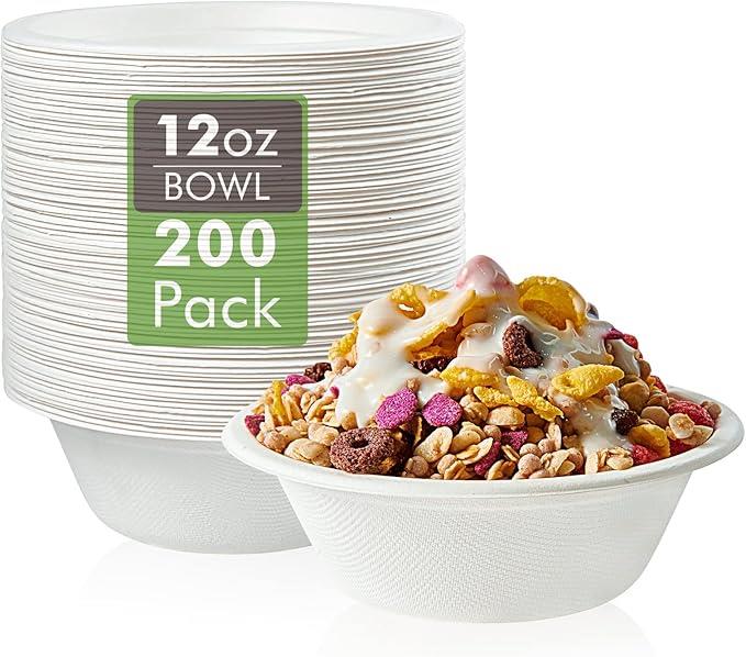 Bowls, Paper 12oz. 200/Pack (Economy) BR-BOWLS-PAPER-12OZ