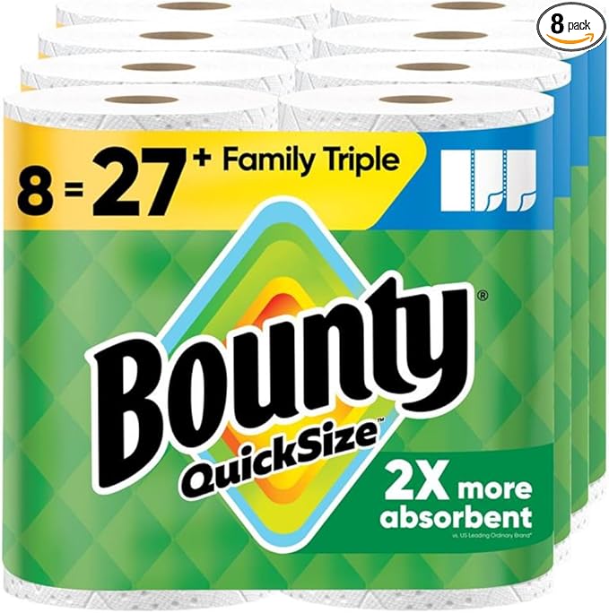 Paper Towels, Bounty Essentials-Select-a-Size, 162/Roll-8/Ct. (16881) MS-PAPERTOWELS-BE-8