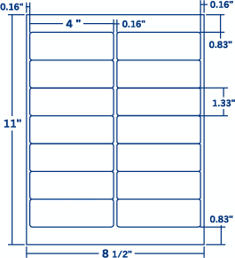 Address Label 4 X 1 1/3 For All Laser & Inkjet Printers, Compulabel 312006