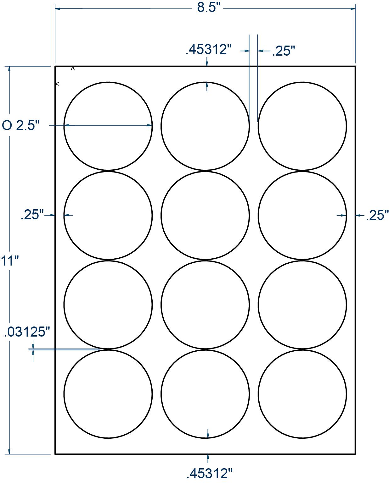 1 12 inch circle template