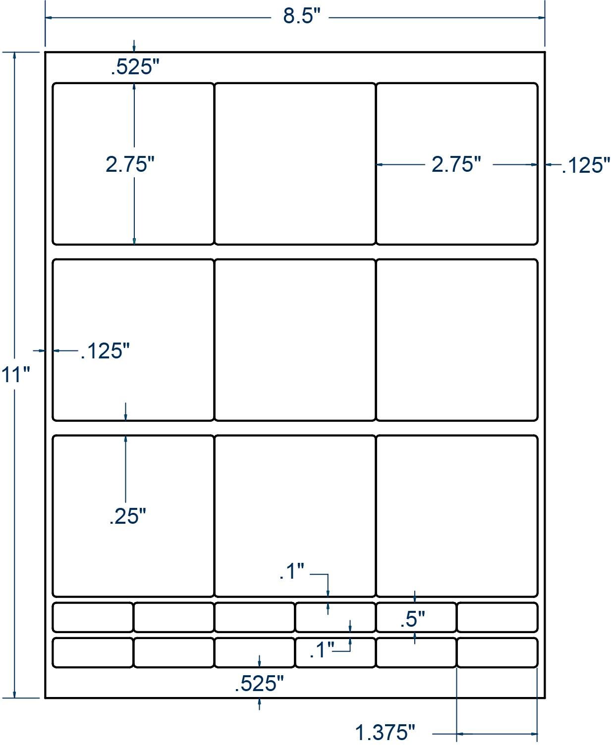 Disk Labels 2-3 4 X 2-3 4 3 1 2in, Compulabel 331007