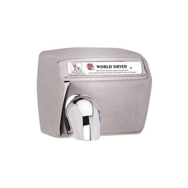 World DryerÆ Model A Automatic Hand Dryer, Long Motor Life, 115 V 