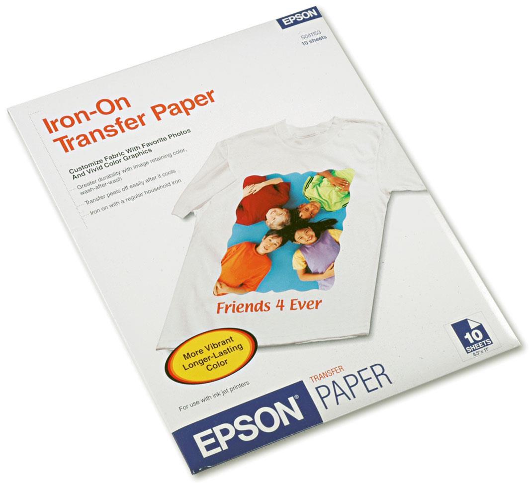 S041153Iron-on Cool Peel Transfer, 8.5 x 11, 10 sheets