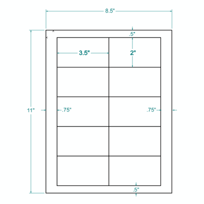 Printable Microperforated Business Cards w/Sure Feed Technology, Laser, 2 x  3.5, White, 250 Cards, 10/Sheet, 25 Sheets/Pack - TonerQuest