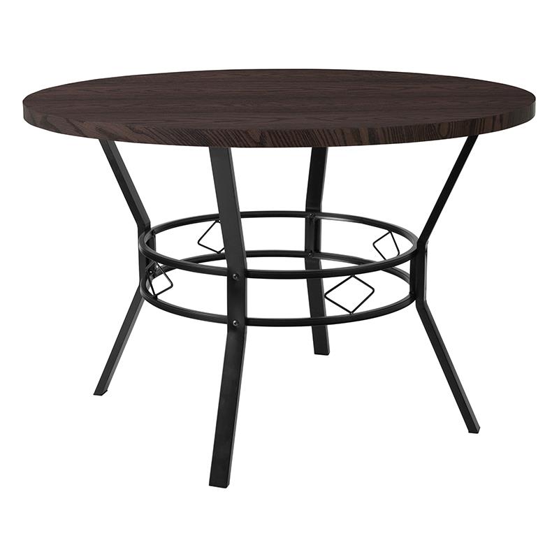 Distressed Slate Finish, 45 Round Dining Table