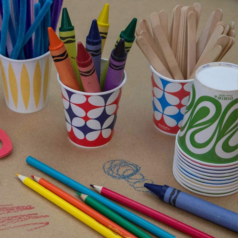 Dixie MultiPurpose Bathroom Paper Cups, 5oz, Box of 100 Cups, Colors