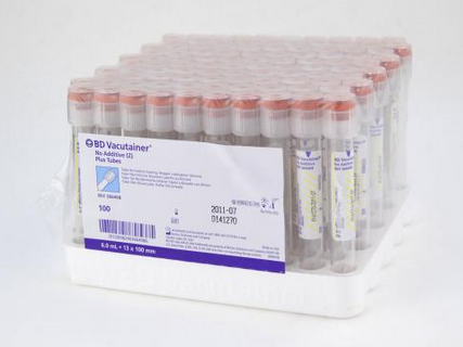 BD Vacutainer® No Additive (Z) Plus Secondary Tube Plain 6 mL BD 