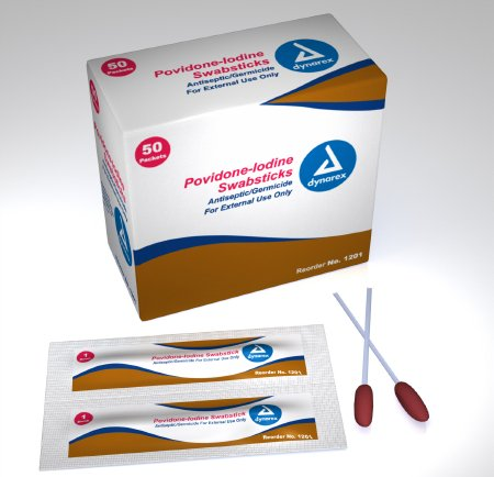 Impregnated Swabstick 10% Strength Povidone Iodine Individual Packet ...