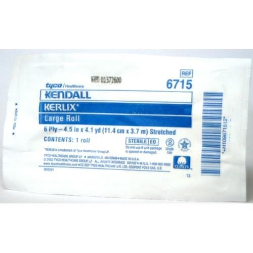 Kerlix Gauze Bandage Roll, 6Ply, Sterile, Soft Pouch, Size L, 4.5" x 4