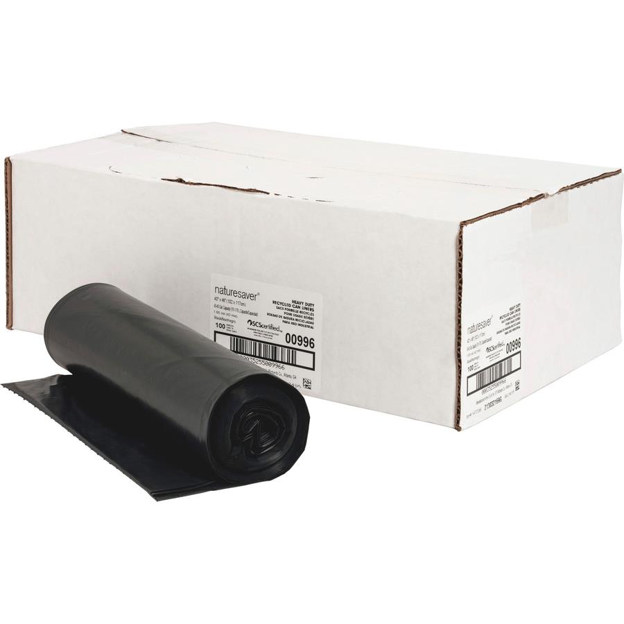 Berry High Density Commercial Can Liners Medium Size 30 gal Capacity 30  Width x 37 Length 0.31 mil 8 Micron Thickness High Density Natural Resin  500Carton Garbage - Office Depot