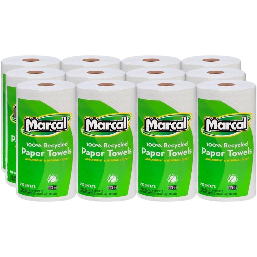 Marcal 100% Recycled, Jumbo Roll Paper Towels Ply 11