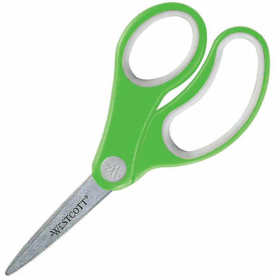 Office Depot Brand Kids Scissors 5 Handles Pointed Tip Assorted Colors Pack  Of 2 Scissors - Office Depot