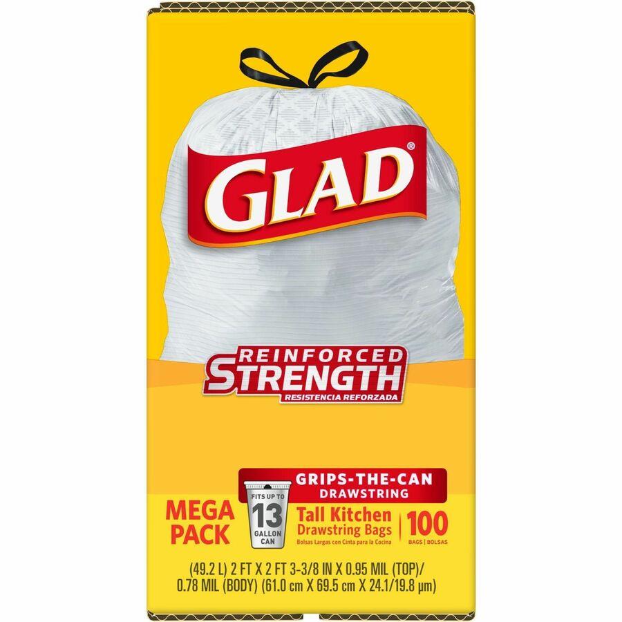 CLO 78526BD Clorox Glad Strong Tall Kitchen Trash Bags CLO78526BD