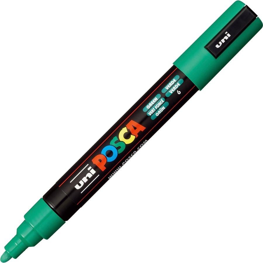 uni-ball Posca Paint Marker - Medium Marker Point - Beige, Black, Blue,  Brown, Gold, Green, Gray, Light Blue, Light Green, Orange, Pink,  Water