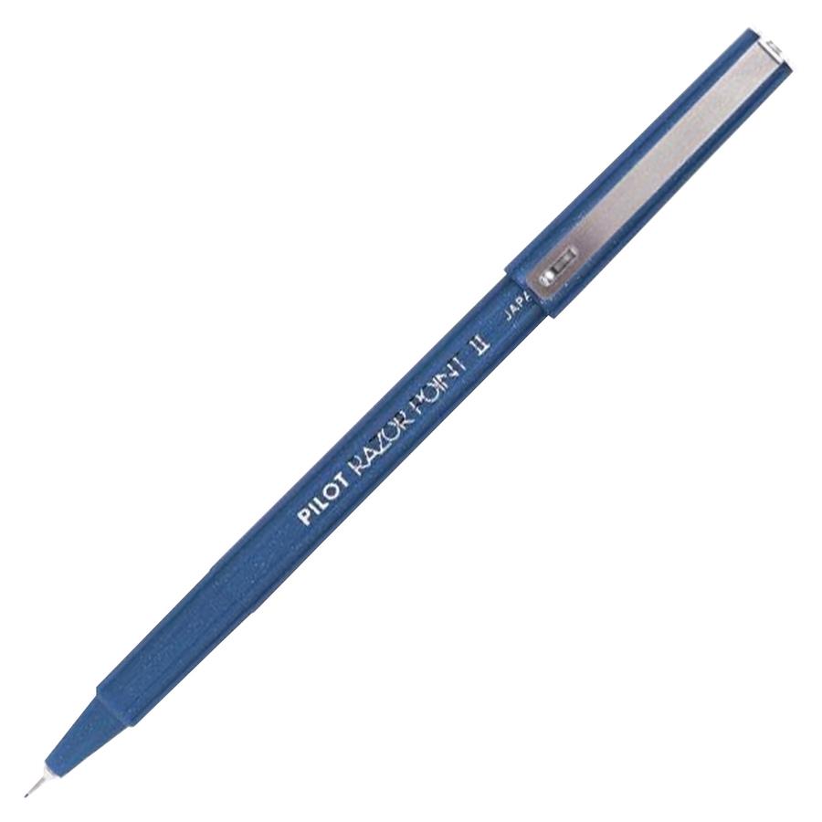 Pilot Razor Point Fine Line Marker Pen, Ultra Fine, 0.3mm Point, Black/Blue/Red