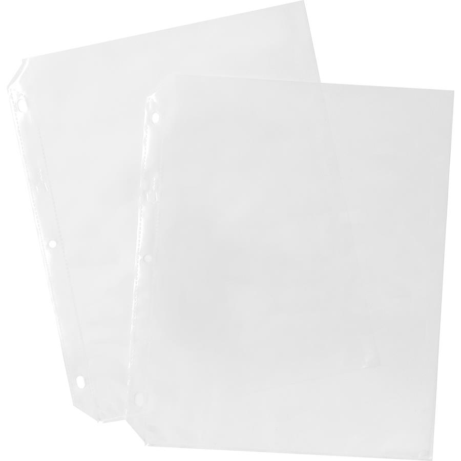 Sparco Top-Loading Vinyl Sheet Protectors - For Letter 8 1/2 X 11