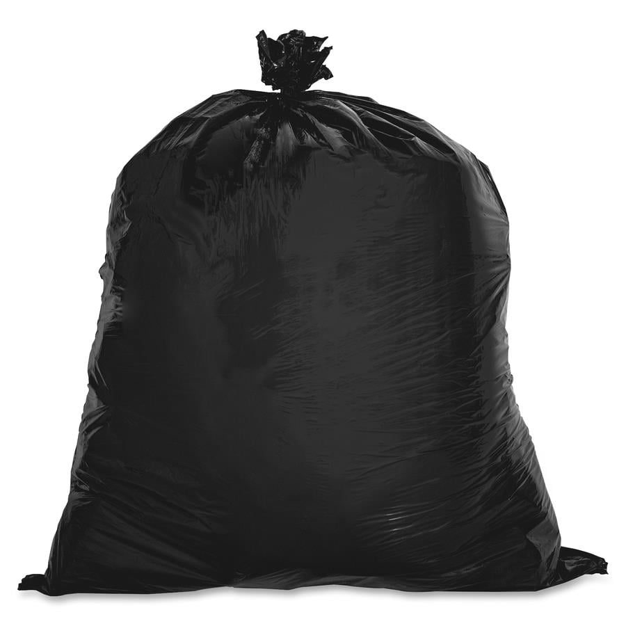 Pack of 25 Black Trash Bags 43 x 48 Thickness 17 Micron High