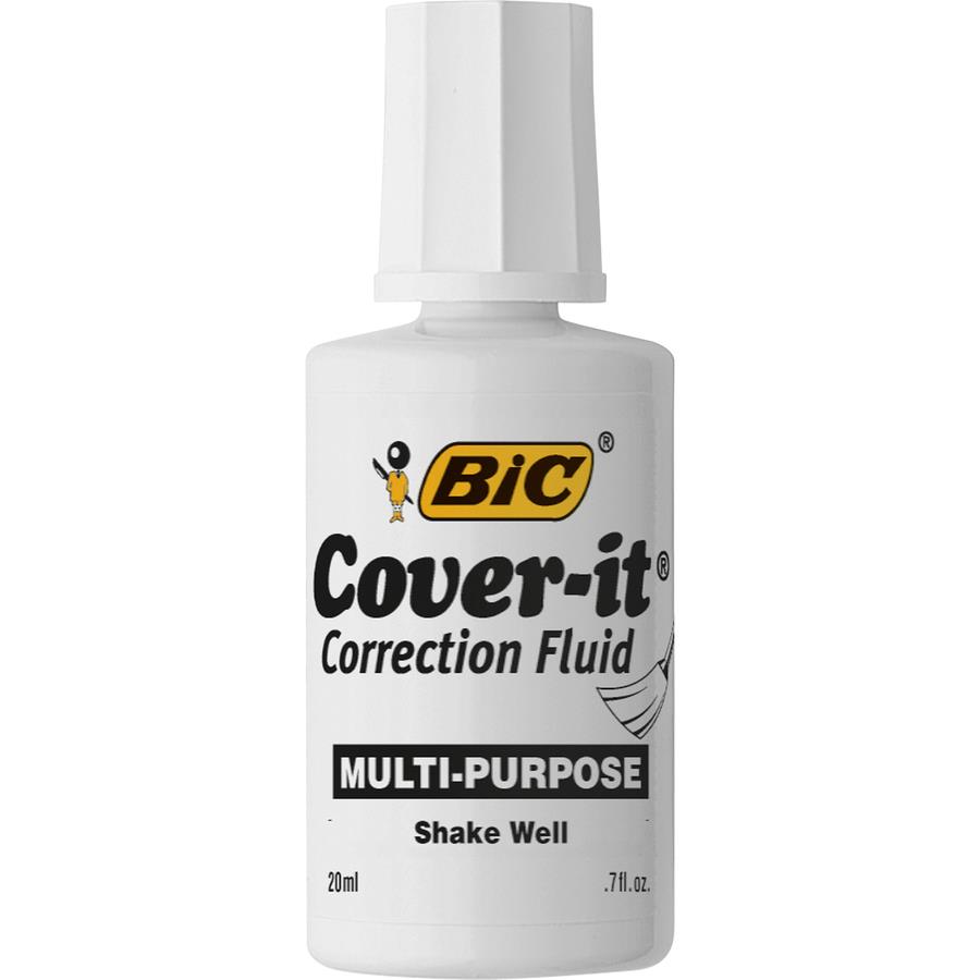 BIC Wite-Out Quick Dry Correction Fluid - 3 Pack (BICWOFQD324)