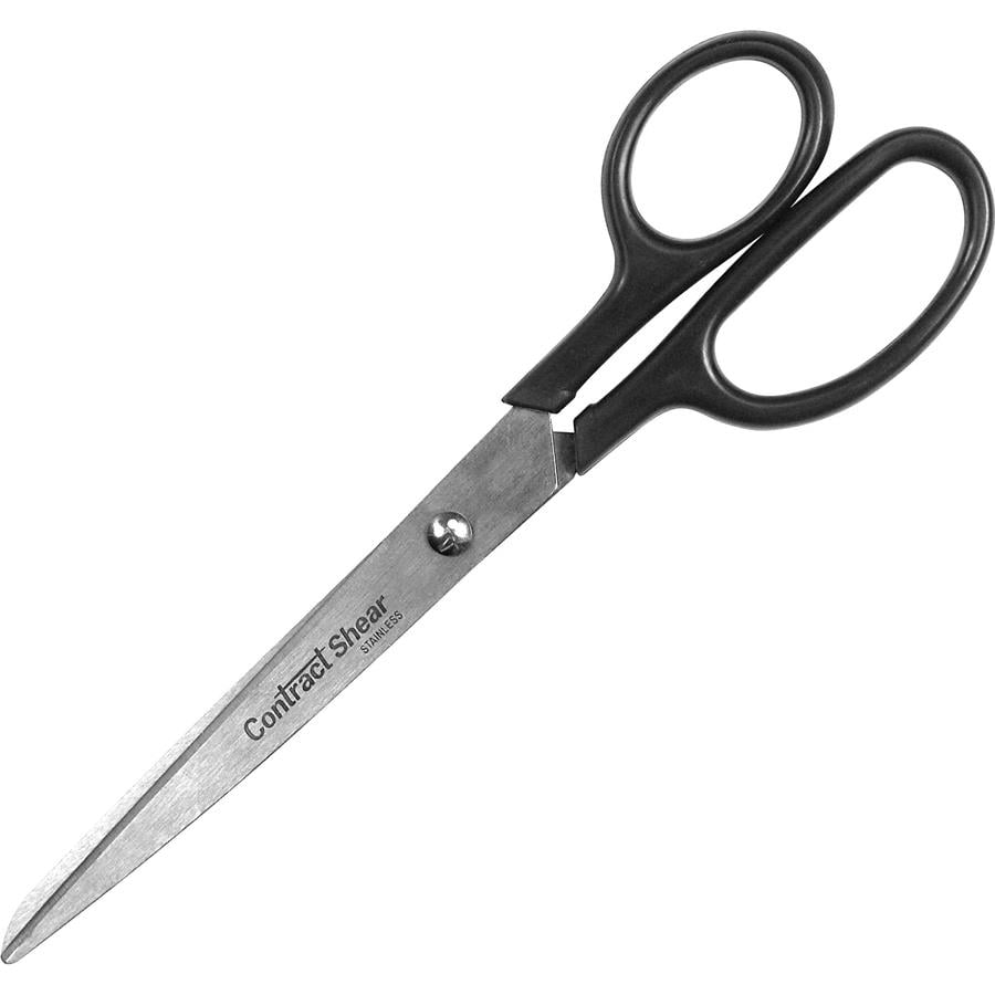 Fiskars Recycled All-purpose Scissors - Stainless Steel - Straight Tip -  Black - 2 / Pack