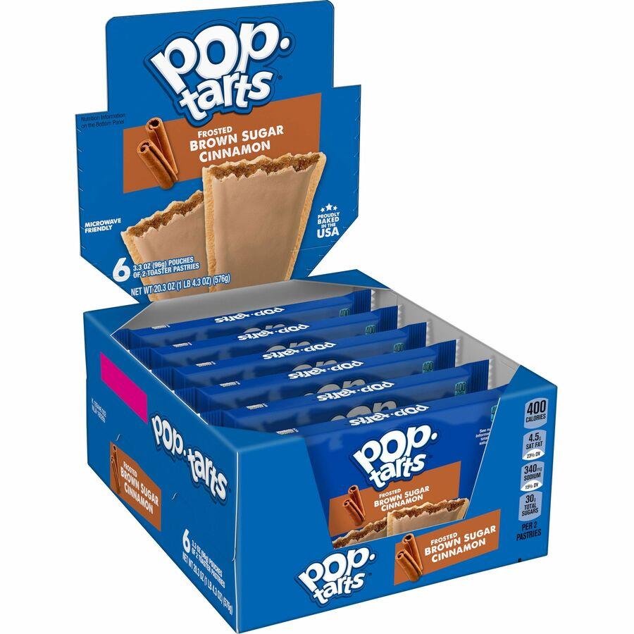 Pop-Tarts Frosted Brown Sugar Cinnamon - Cinnamon, Brown Sugar, Frosted Brown Sugar Cinnamon - 1 - 1.27 lb - 12 / Box