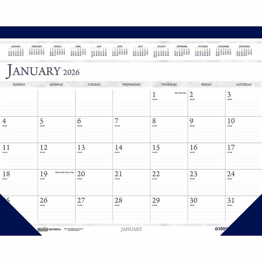 house-of-doolittle-perforated-top-desk-pad-calendar-julian-hod150hd-hod-150hd-office-supply-hut