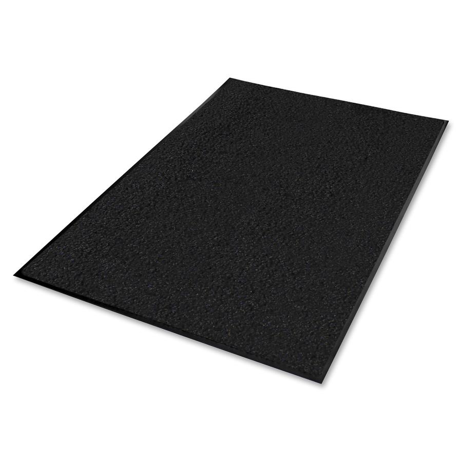 Genuine Joe Versa-Lite Anti-Microbial Rubber Mat - Black