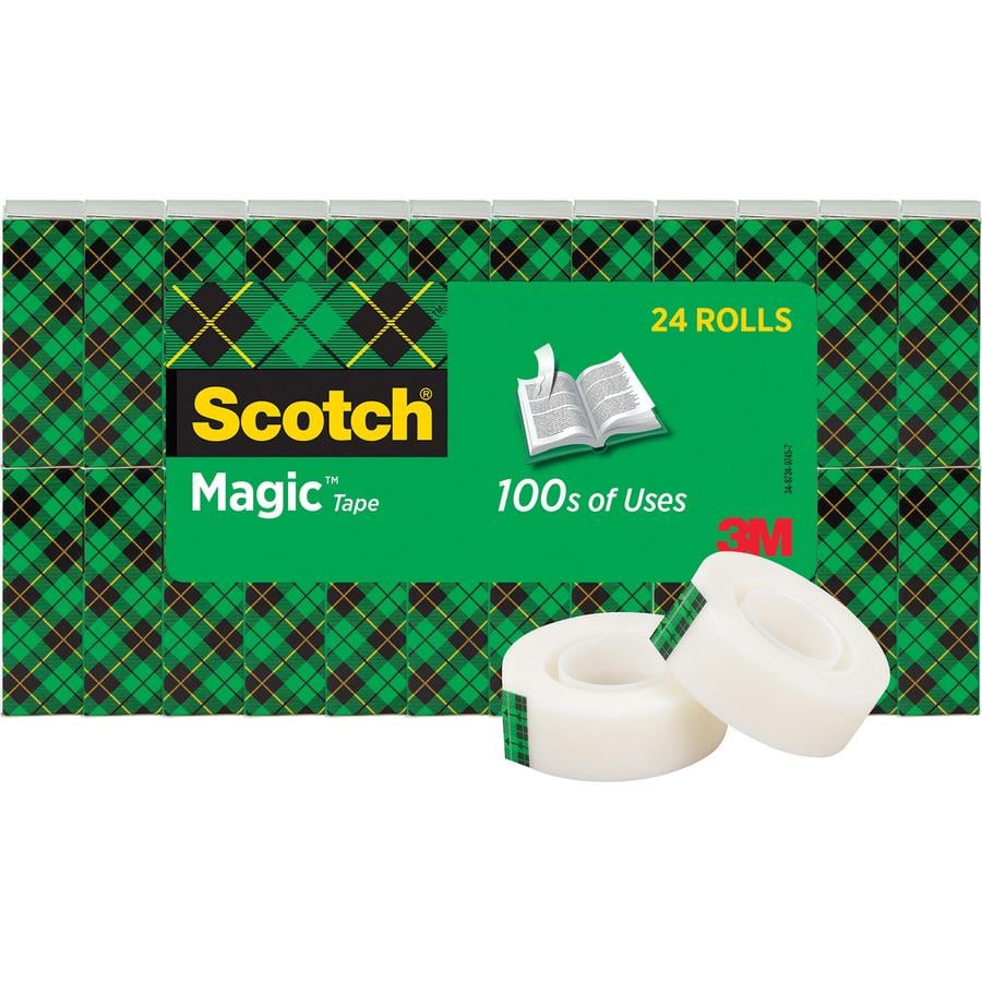 Scotch 3/4W Magic Tape - 36 yd Length x 0.75 Width - 1 Core