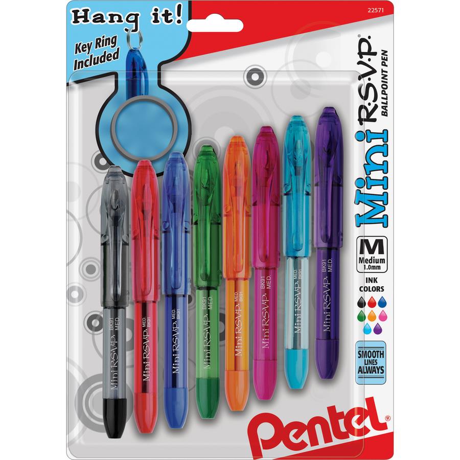 Pentel R.S.V.P. RT Retractable Ballpoint Pens Medium Point 1.0 mm