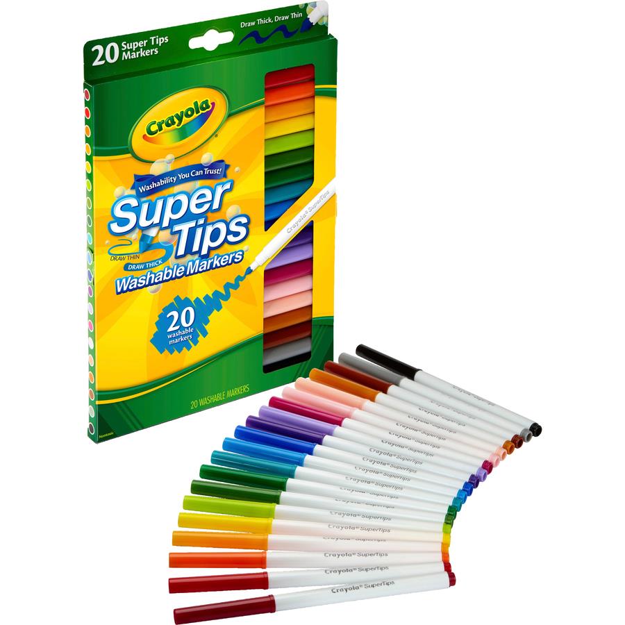 Crayola Take Note! Ultra-Fine Washable Felt-Tip Marker Pen, Pack of 6