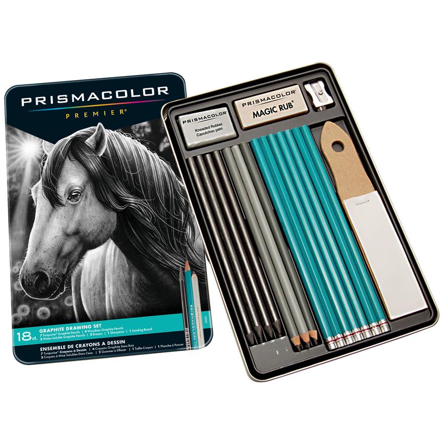 Prismacolor | Premier Graphite Pencil: 2B Tip, 2H Tip, 3B Tip, 3H Tip, 4b Tip, 4H Tip, 5H Tip, 6H Tip, B Tip, F Tip, H & HB Tip, Graphite - Graphite
