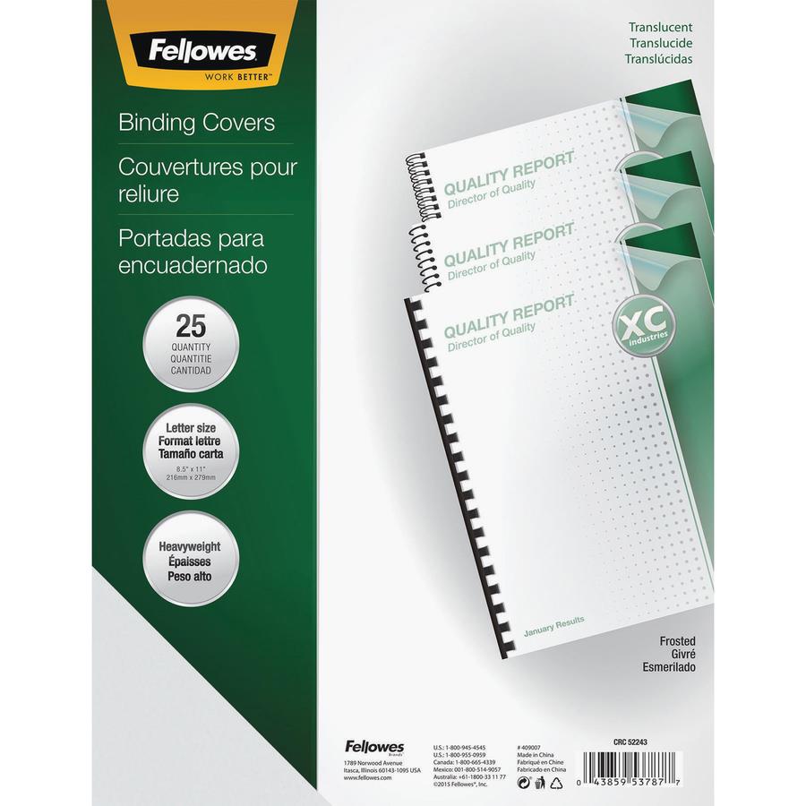 Fellowes Futura Frosted Presentation Covers - 11