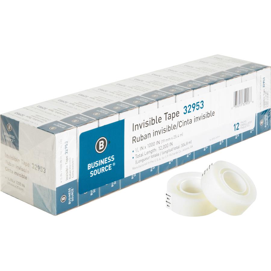 Business Source Premium Invisible Tape Value Pack - 27.78 BSN32953, BSN  32953 - Office Supply Hut