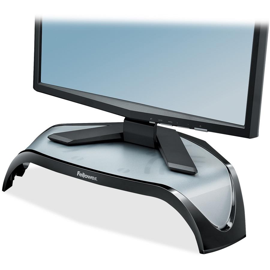 Fellowes Smart Suites™ Corner Monitor Riser - Up to 21 Screen Support - 40  lb Load Capacity - Flat Panel Display Type Supported - 5.1 Height x 18.5  Width x 12.5 Depth 