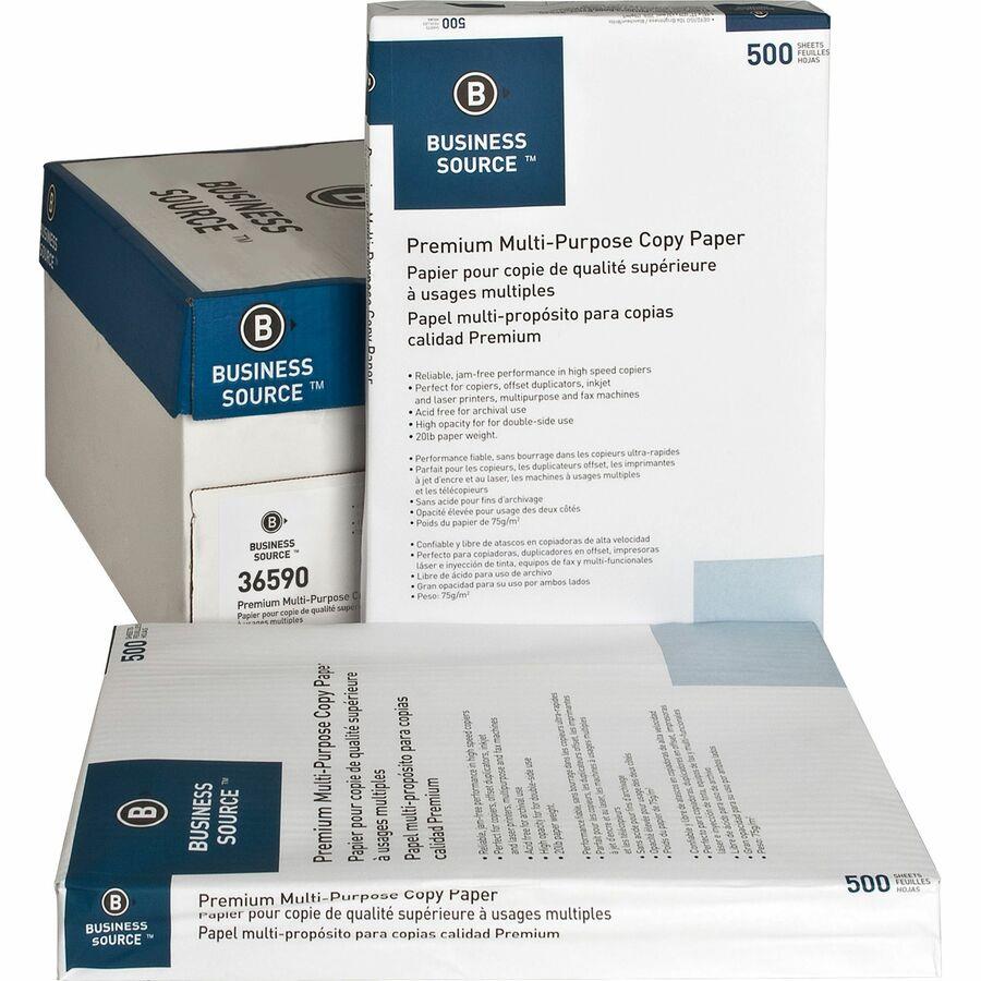 HP Multipurpose Paper, 96 Brightness, 20lb, 11 x 17, White, 500