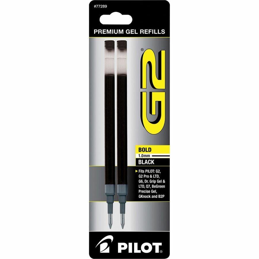 Pilot G 2 Retractable Gel Pens Bold Point 1.0 mm Clear Barrels