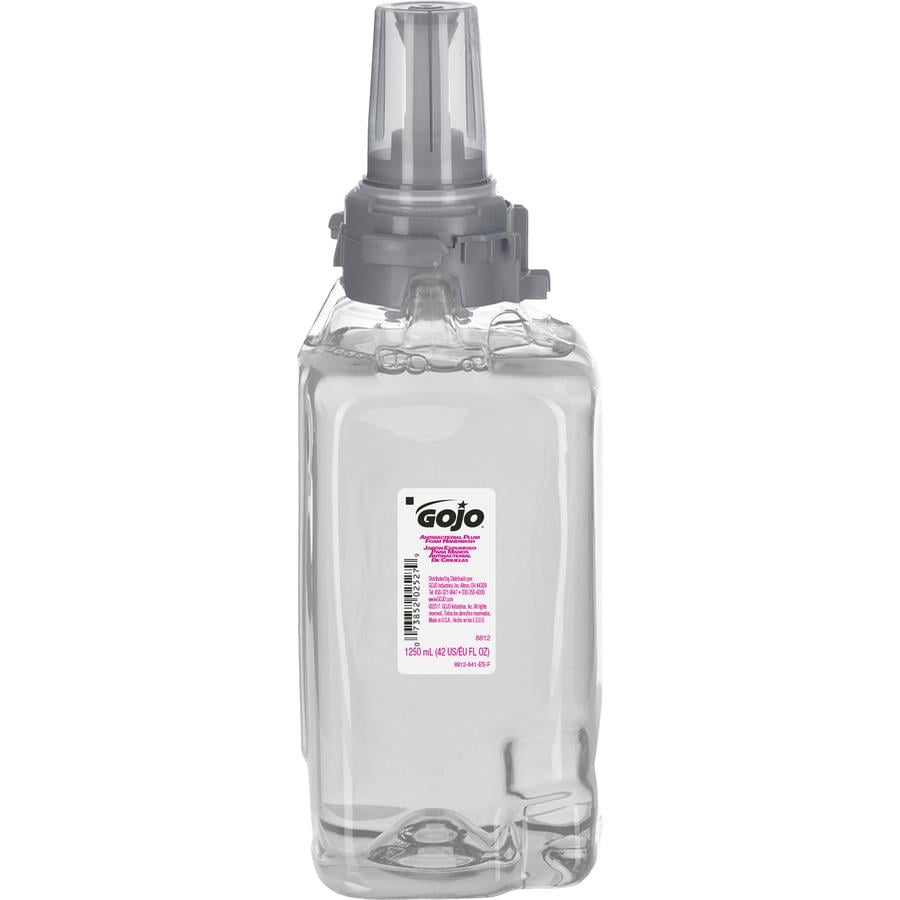 Gojo® ADX-12 Dispenser Plum Antibacterial Handwash - Plum Scent - 42.3 fl  oz (1250 mL) - Push Pump Dispenser - Bacteria Remover - Hand, Skin - Purple  - Pleasant Scent, Bio-based - 1 Each - ICC Business Products