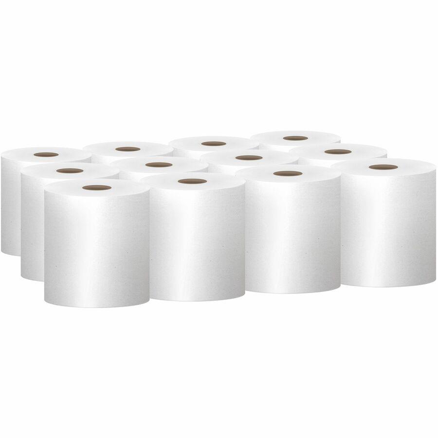 Kimberly Clark 01040 Scott 12 Pack 800 Foot White Roll Towel