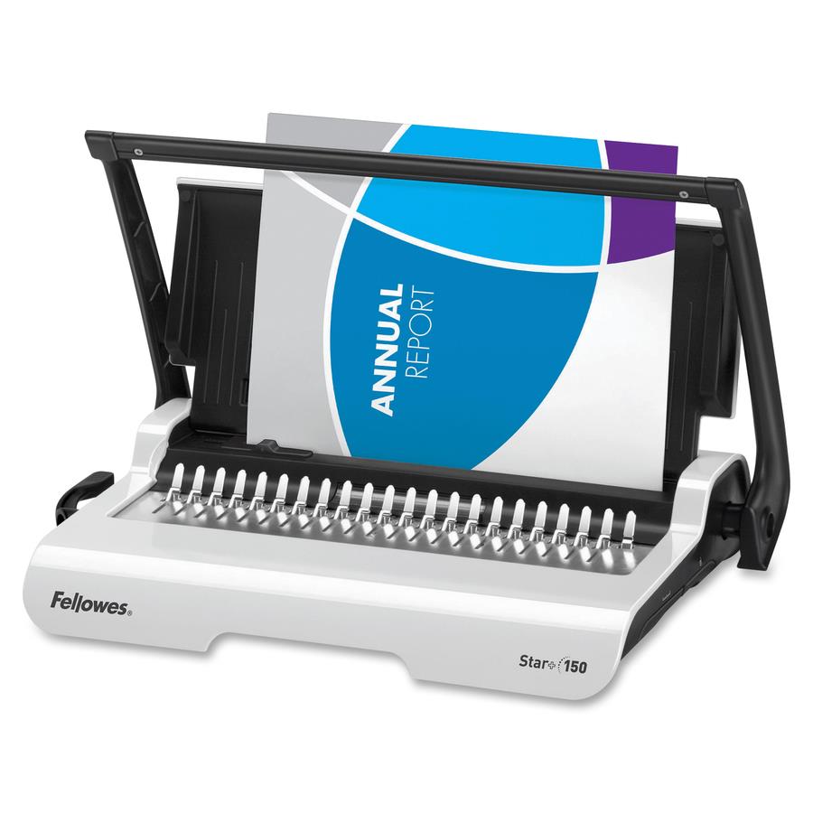 Fellowes Binding Machine for School Office Use - Lyra 21-Hole, 300 Sheet  Manual Comb Binder - 3