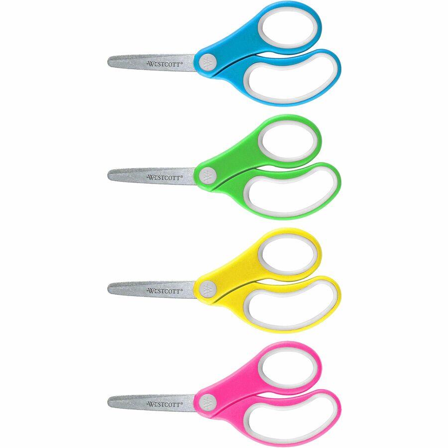 Westcott 5 Blunt Kids' Classroom Scissors, 2 Pack, Assorted