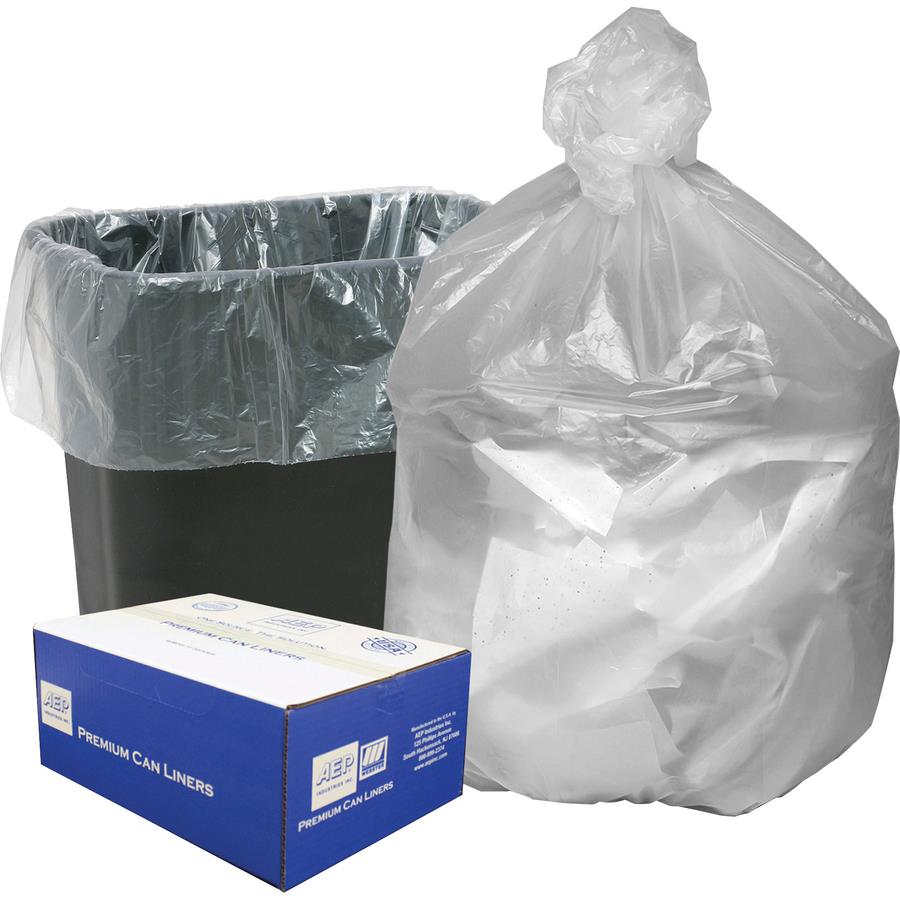 Heritage Low Density Trash Can Liners 1.3 mil 45 Gallons 46 x 40