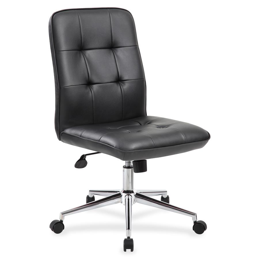 Boss Office Products Double Plush Caressoftplus Office Chair, Black