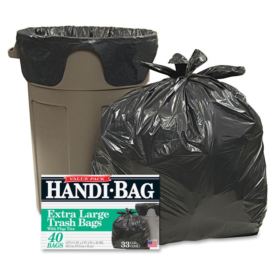 Pack of 25 Clear Trash Bags 38 x 58 Thickness 19 Micron High