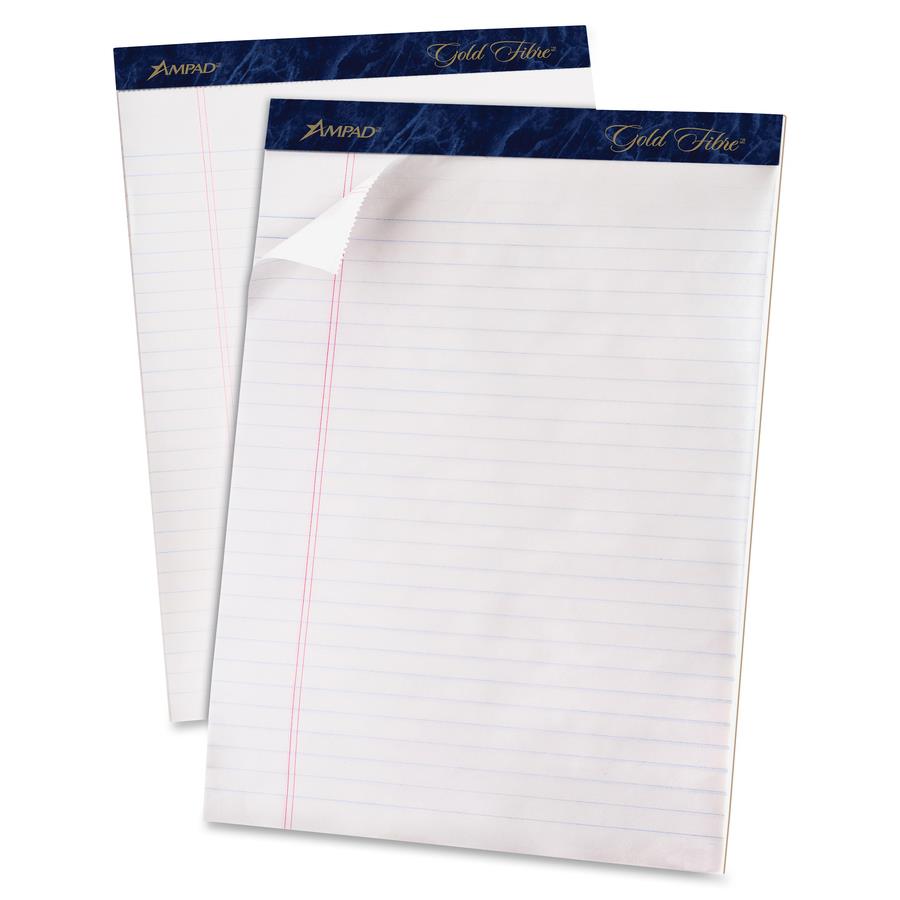 Legal Pads - Notepad Binding, 15 sheets. Letter 8-1/2x 11