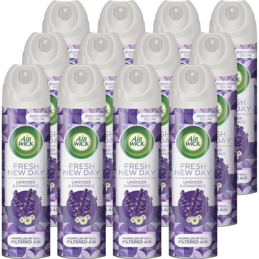 Air Wick Lavender Air Freshener - Aerosol - 8 fl oz (0.3 quart) - Lavender,  Chamomile - 12 / Carton - ICC Business Products