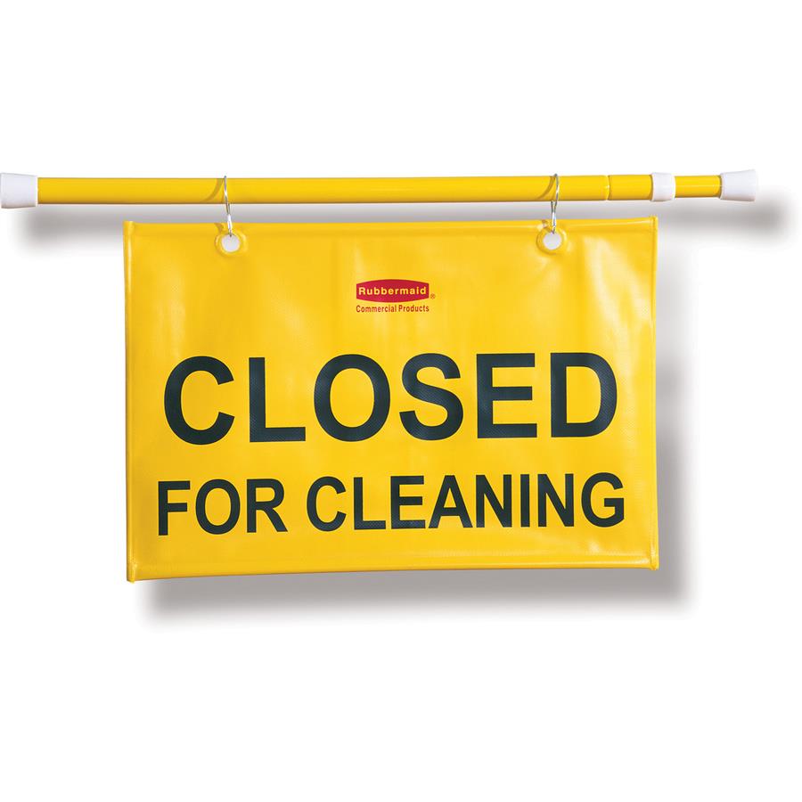 Rubbermaid Commercial Closed For Cleaning Safety Sign - 6 / Carton - Closed for Cleaning Print/Message - 50 Rubbermaid Commercial Closed For Cleaning Safety Sign - 6 / Carton - Closed for Cleaning Print/Message - 50